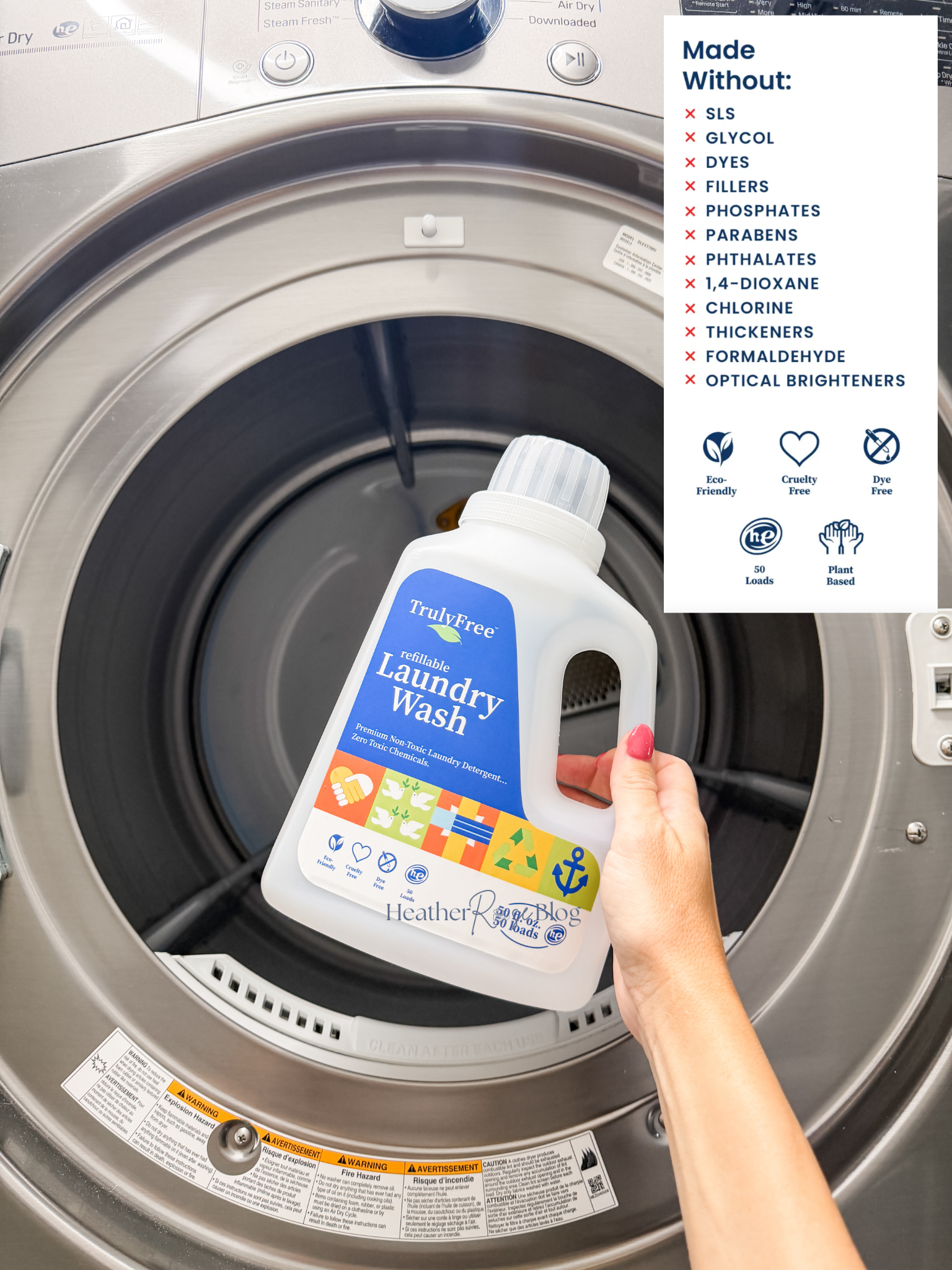 Truly Free - Non-Toxic Natural Laundry Wash - Unscented (1 pack